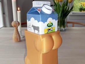 milk juice isolator kitchen & dining balls box carton 3d print model - Mito3D