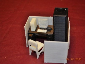 fazenda cubo coisas outros a arte casa de boneca móveis playset sketchup 3d print model - Mito3D