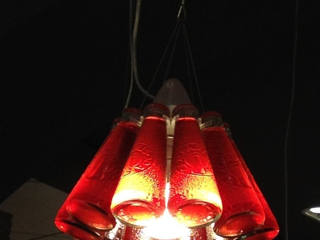 bottle lamp decor crodino holder led ledligh light simple 3D print model - Mito3D