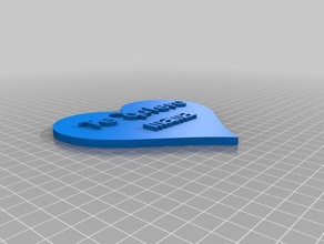 te quiero mama keychains customized 3d print model - Mito3D