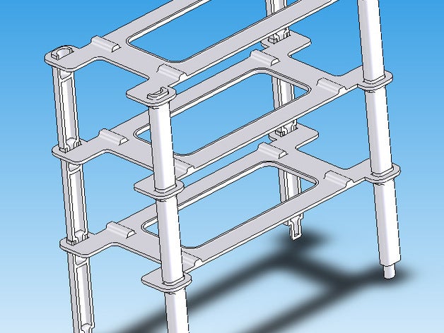1 36 diecast car model stackable rack organization 3D print model - Mito3D