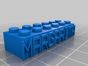 marguerite jouets de construction personnalisé 3d print model - Mito3D