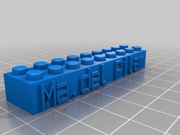 madel pilar brinquedos de construção personalizado 3D print model - Mito3D