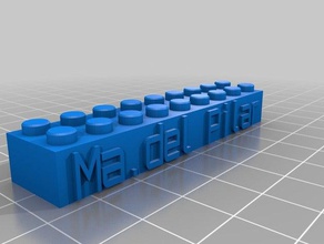 madel pilar Bau-Spielzeug kundengebundene 3d print model - Mito3D