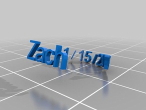 zach customized inscription ring rings 3d print model - Mito3D