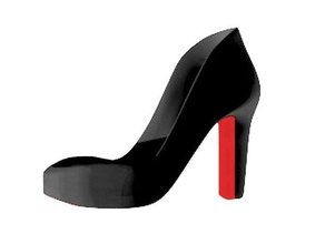high heels accessories christian louboutin heel outin pump shoe stability stiletto 3d print model - Mito3D