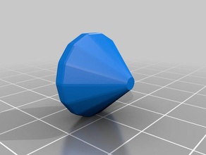 155 doppelseitige Diamant Schmuck diamond 3d print model - Mito3D