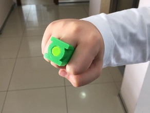 yeşil fener yüzüğü yüzük 3d print model - Mito3D