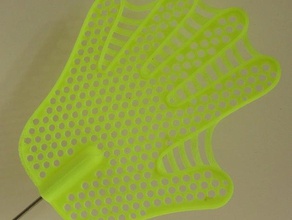 hand flyswatter 2 5mm pole household supplies 3d print model - Mito3D