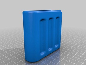 18650 battery storage slide top box tool holders & boxes 4 batteries case four holder 3d print model - Mito3D