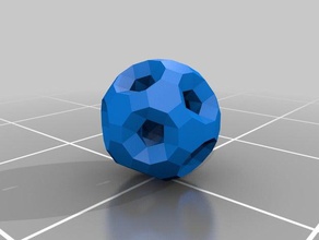 rhombitruncatedicosidodecahedron tunnels math bonnie johnson polyhedra polyhedron regular polygons stewart torus 3d print model - Mito3D