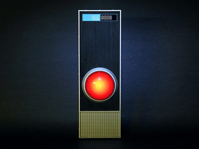 hal 9000 replica oggetti di scena 2001 2010 acrilico ai il laser lasercut sal 3D print model - Mito3D