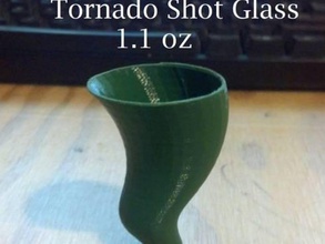 tornado shot glass kitchen dining 3d print model - Mito3D