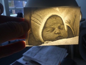 lithophane - prensesi charlotte 3d baskı testleri lithopane 3d print model - Mito3D