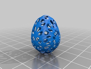 parametric easter egg v1 math art 3d print model - Mito3D