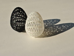 parametric easter egg v2 math art 3d print model - Mito3D