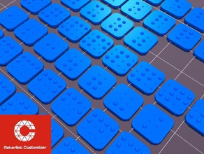 braille keyboard covers v24 customisable tools customizer keys tiles 3d print model - Mito3D