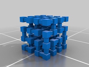 complex cube math art customized 3d print model - Mito3D