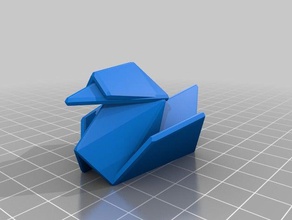 my customized origami duck sculptures 3d print model - Mito3D