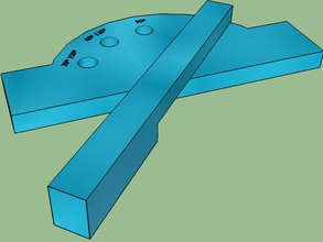 ruler draw angles- regla dibujar &atilde&iexclngulos math 120 135 150 30 45 60 90 angulo 3d print model - Mito3D