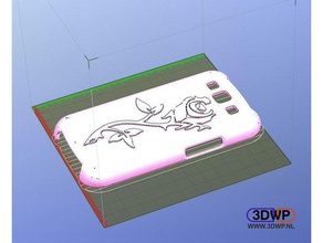 samsung galaxy s3 rose case mobile phone iii 3d print model - Mito3D