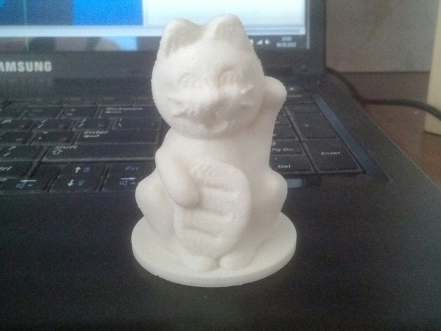 Feste maneki Katze Skulpturen 3D print model - Mito3D