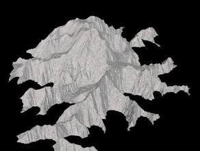 denali monte mckinley a geografia montanha topografia 3d print model - Mito3D