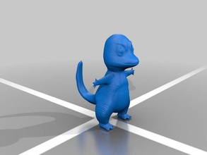 evil charmander creatures 3d print model - Mito3D