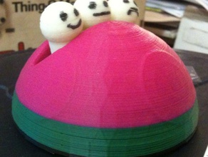 les montagnes russes de l'émotion d'autres 3d l'art dôme effalo modèle champignons ornement phaux reprap supportless jouet 3d print model - Mito3D