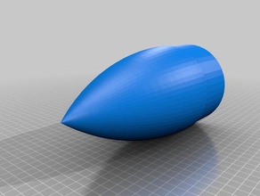 rocket nosecone hobby aerodynamic model rocketry ogive 3d print model - Mito3D
