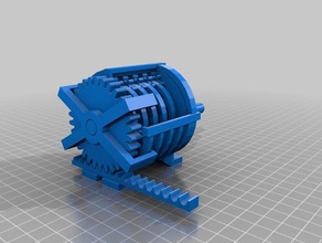 1 98 sturdy mini rack pinion 3d printing gear mechanical model planetary toy 3d print model - Mito3D