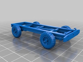 chassis w3 vehicle miniatures vehicles automobile car conversion diy download kit parts track wheeled 3d print model - Mito3D