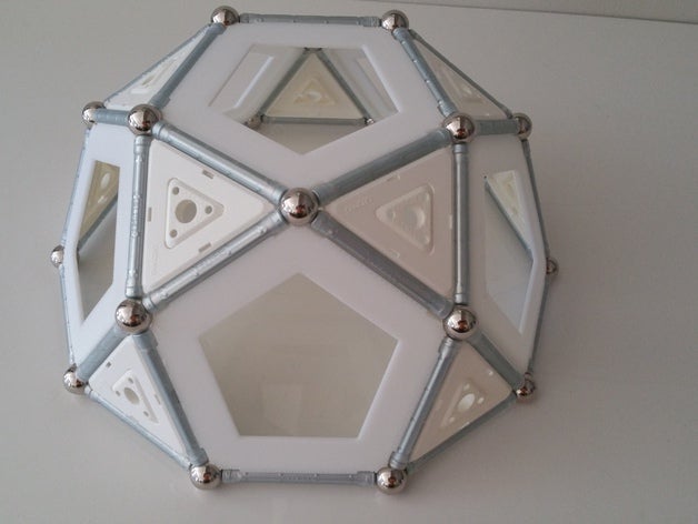 geomag pentagon construction toys 3D print model - Mito3D