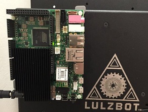 lulzbot mini udoo mounting bracket 3d printer accessories octopi octoprint case 3d print model - Mito3D