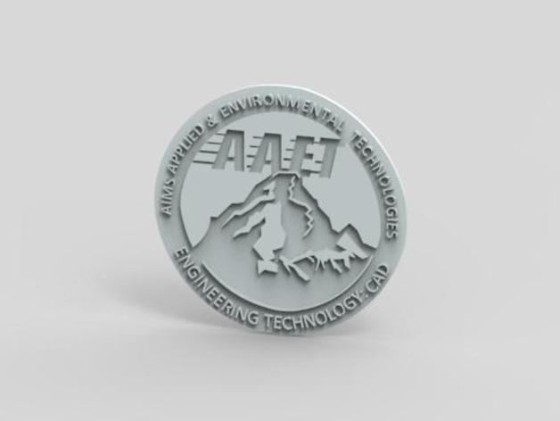 aaet logo signs & logos 3D print model - Mito3D