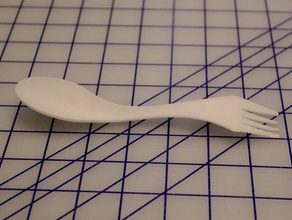 sporknife outros alimentos garfo modelo colher útil 3d print model - Mito3D