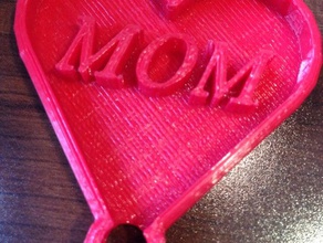 mother's day keychain keychains mom mothers 3d print model - Mito3D