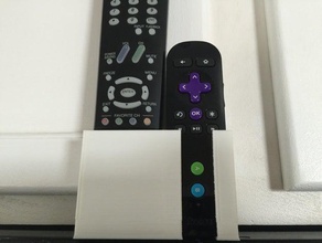 parametric remote holder sharp tv roku organization bracket caddy toshiba 3d print model - Mito3D
