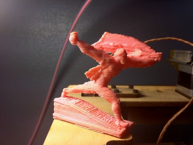 memento park runner other art my3dscanner sculpture support budapest 3D print model - Mito3D