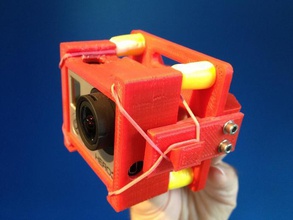 a gopro hero 3 de vibração eliminação montagem câmera hero3 3d print model - Mito3D