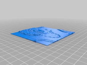 jim morrison özelleştirilmiş lithophane 2d sanat 3d print model - Mito3D