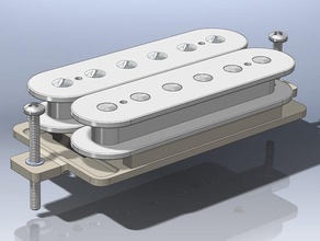 humbucker gitar pikap elektro 3d print model - Mito3D