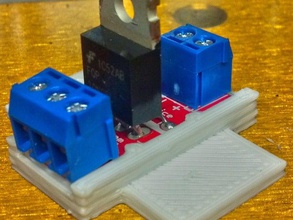 mosfet breakout board clip 3d la stampante accessori fan gcode sketchup solidoodle sparkfun 3d print model - Mito3D