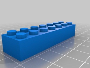 meine angepasste parametrische lego-Stein Spielzeug & game Zubehör kundengebundene 3d print model - Mito3D