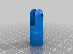 polybot weiblichen Gabelkopf andere Gelenk openscad parametric 3d print model - Mito3D
