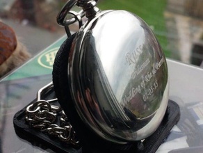 orologio da tasca display titolare gioielli 3d print model - Mito3D