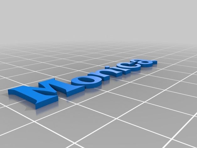 monica organization customized 3D print model - Mito3D
