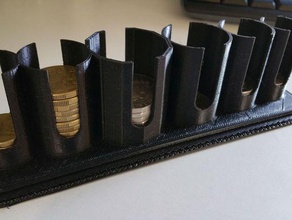aussie coin box organization holder sorter money 3d print model - Mito3D