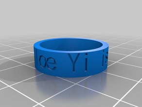 chloe yi fantastico anello anelli su misura 3d print model - Mito3D