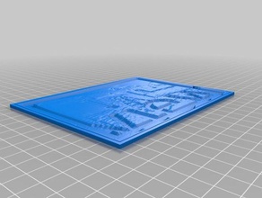 Blick 2d-Kunst kundengebundene 3d print model - Mito3D